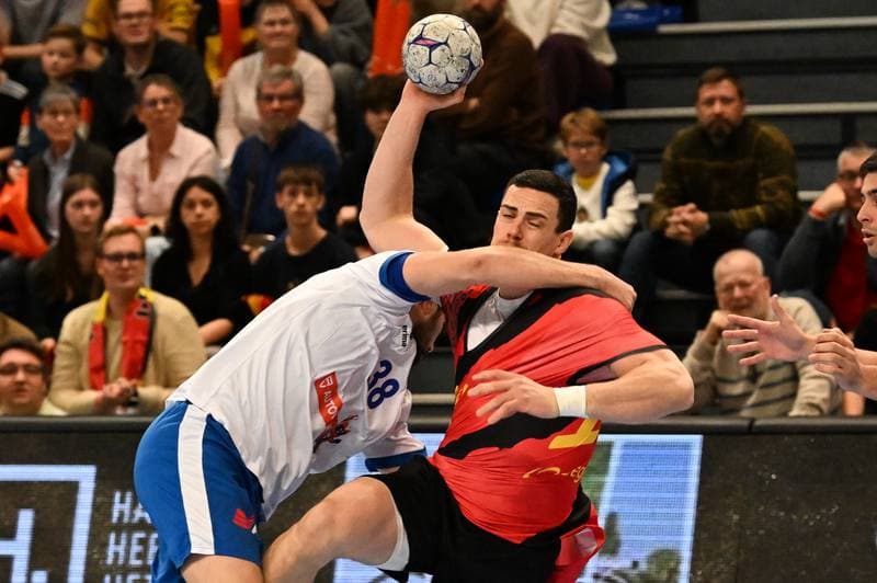 Handball. Men's World Championship Qualifiers. Belgium - Greece. 21.03.2026
