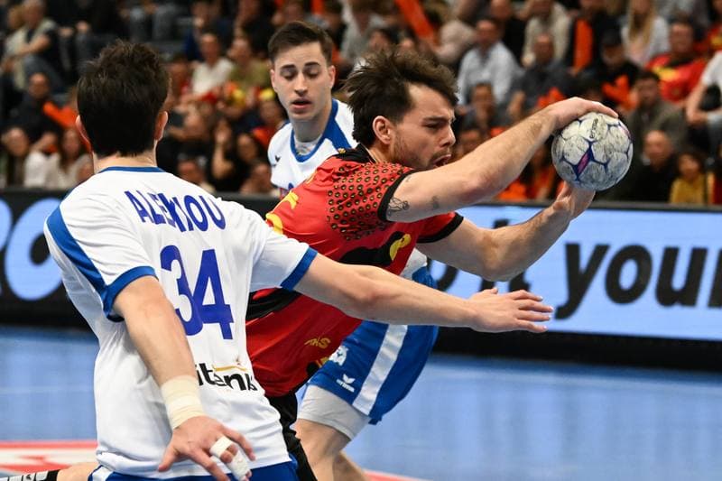 Handball. Men's World Championship Qualifiers. Belgium - Greece. 21.03.2026