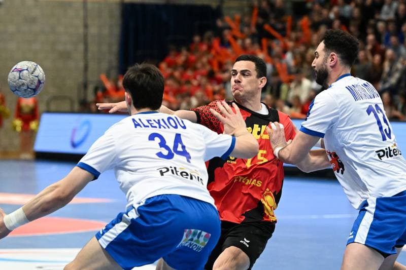 Handball. Men's World Championship Qualifiers. Belgium - Greece. 21.03.2026