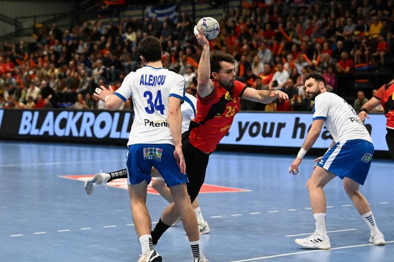 Handball. Men's World Championship Qualifiers. Belgium - Greece. 21.03.2026