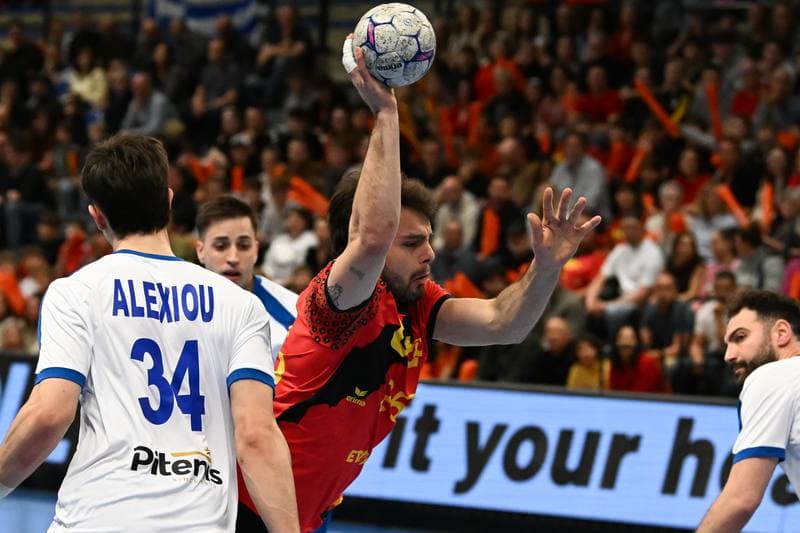 Handball. Men's World Championship Qualifiers. Belgium - Greece. 21.03.2026