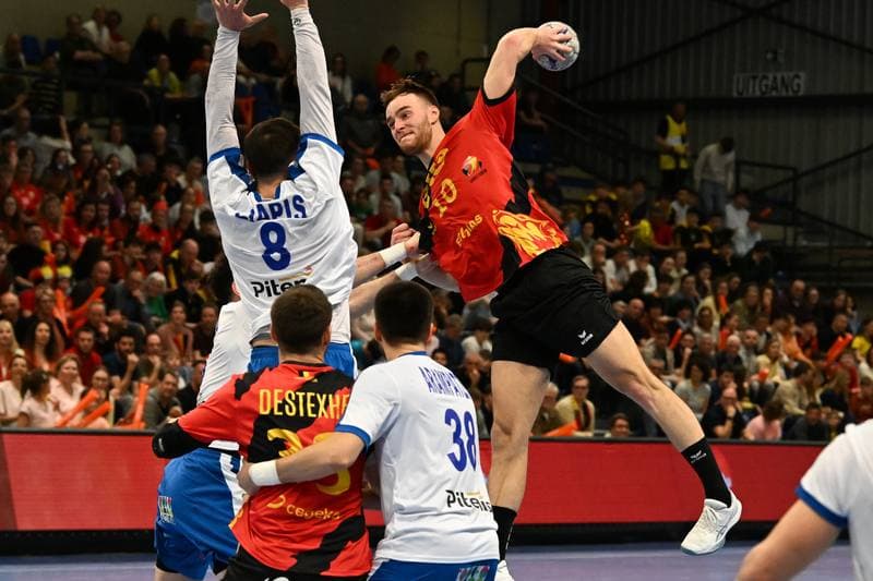 Handball. Men's World Championship Qualifiers. Belgium - Greece. 21.03.2026