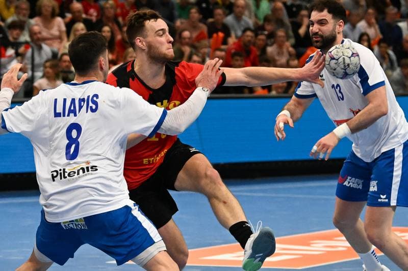 Handball. Men's World Championship Qualifiers. Belgium - Greece. 21.03.2026