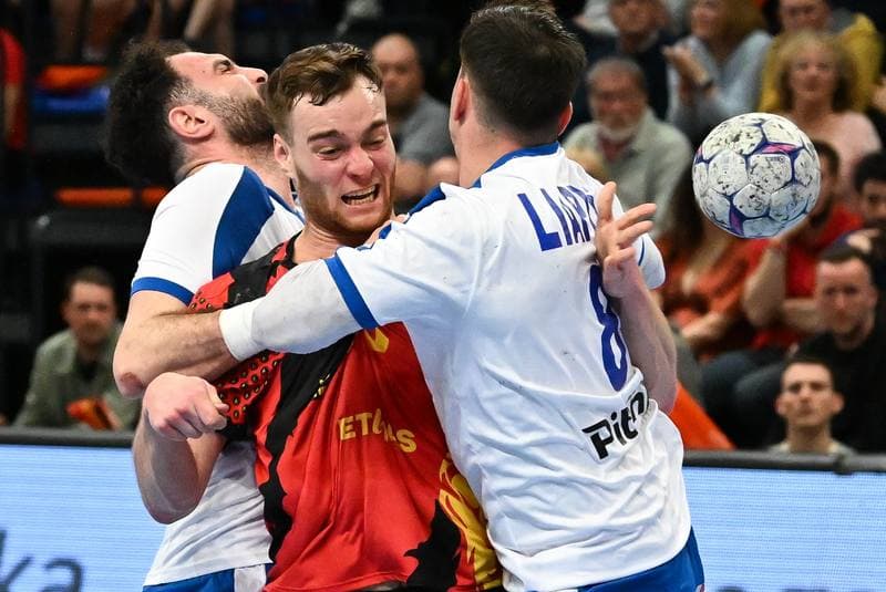Handball. Men's World Championship Qualifiers. Belgium - Greece. 21.03.2026