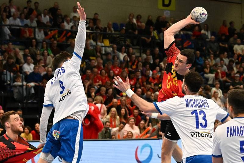 Handball. Men's World Championship Qualifiers. Belgium - Greece. 21.03.2026