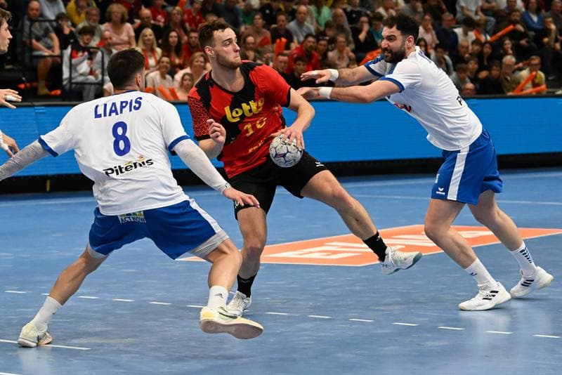 Handball. Men's World Championship Qualifiers. Belgium - Greece. 21.03.2026