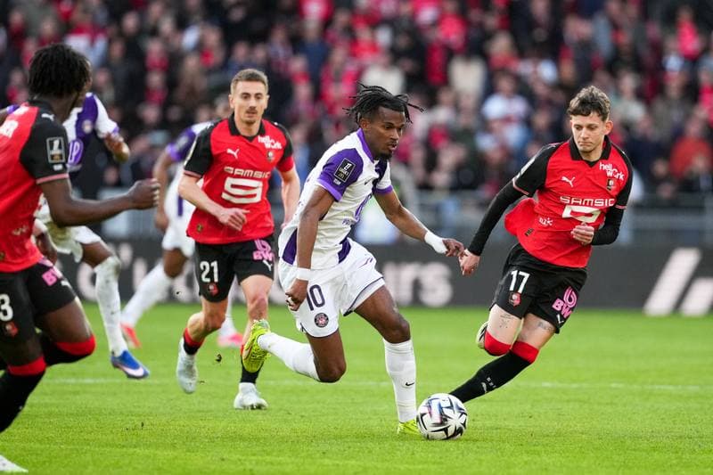 Football. Ligue 1. Stade Rennais - Toulouse FC. 28.02.2026