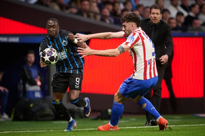 Football. Champions League. Atletico Madrid - Club Brugge KV. 24.02.2026