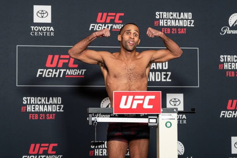 Mixed Martial Arts. UFC Fight Night. Official Weigh-In. 20.02.2026