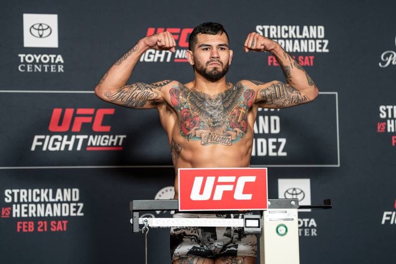 Mixed Martial Arts. UFC Fight Night. Official Weigh-In. 20.02.2026
