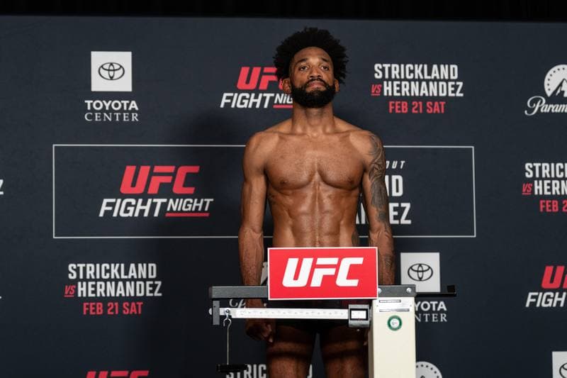 Mixed Martial Arts. UFC Fight Night. Official Weigh-In. 20.02.2026