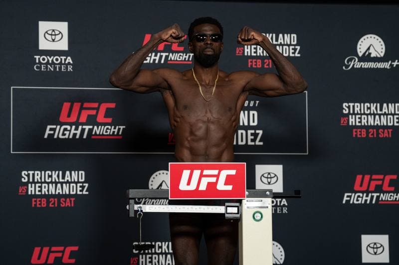 Mixed Martial Arts. UFC Fight Night. Official Weigh-In. 20.02.2026