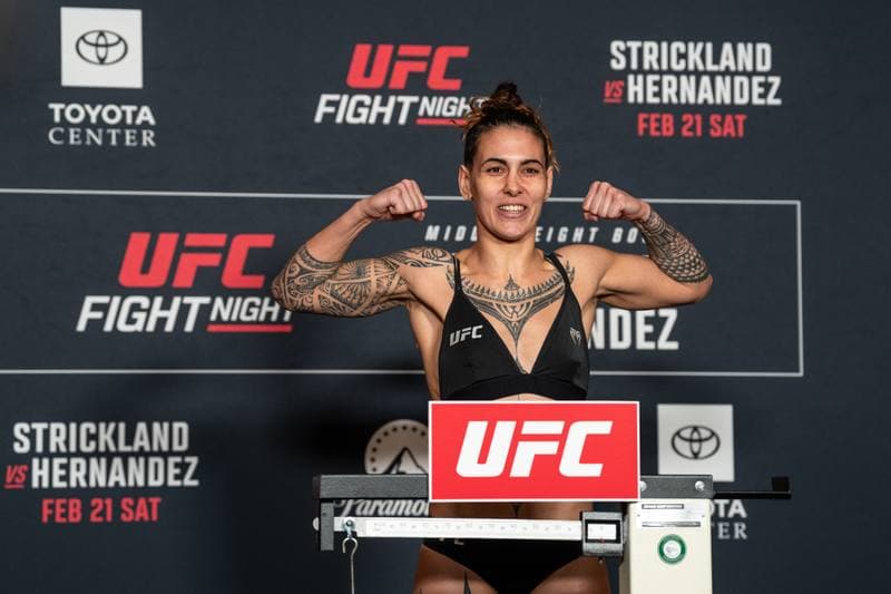 Mixed Martial Arts. UFC Fight Night. Official Weigh-In. 20.02.2026
