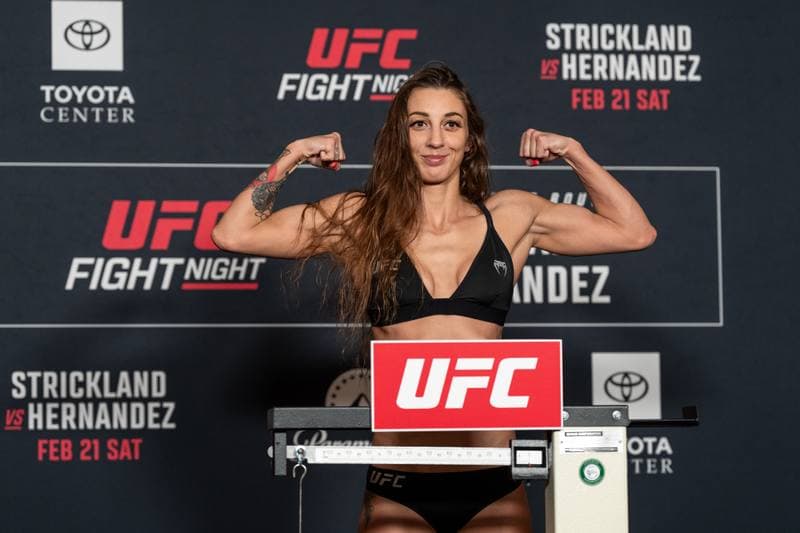 Mixed Martial Arts. UFC Fight Night. Official Weigh-In. 20.02.2026