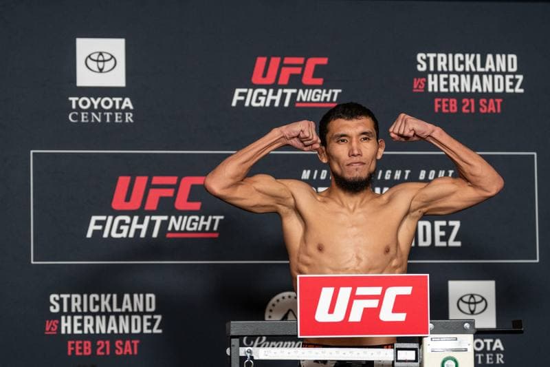 Mixed Martial Arts. UFC Fight Night. Official Weigh-In. 20.02.2026