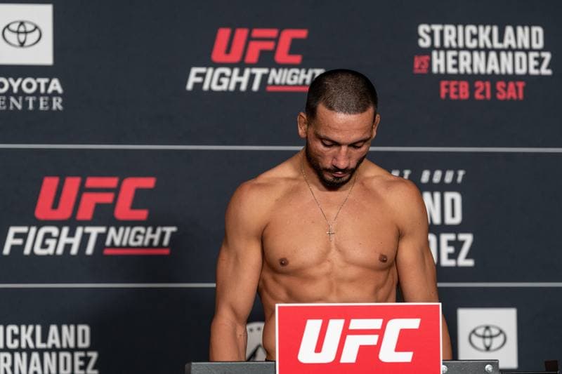 Mixed Martial Arts. UFC Fight Night. Official Weigh-In. 20.02.2026