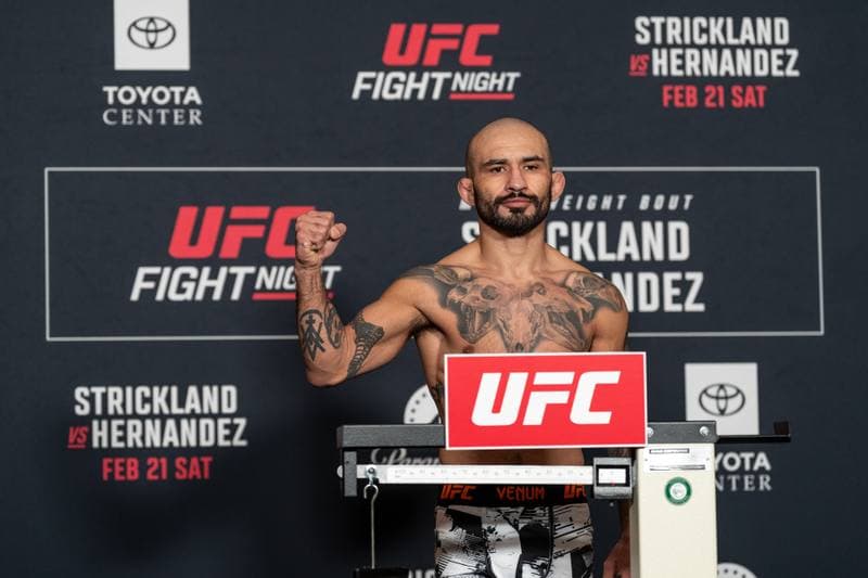 Mixed Martial Arts. UFC Fight Night. Official Weigh-In. 20.02.2026