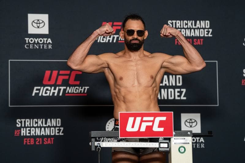 Mixed Martial Arts. UFC Fight Night. Official Weigh-In. 20.02.2026