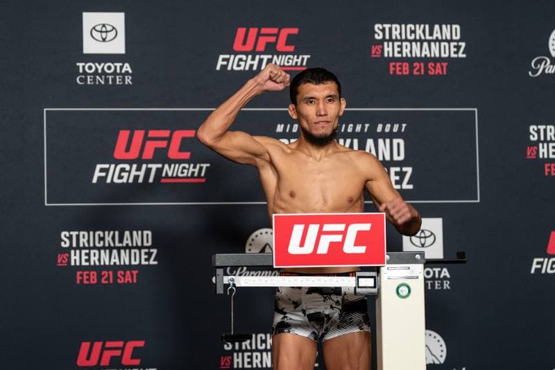 Mixed Martial Arts. UFC Fight Night. Official Weigh-In. 20.02.2026