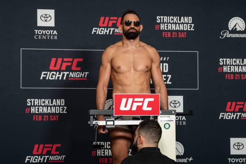 Mixed Martial Arts. UFC Fight Night. Official Weigh-In. 20.02.2026
