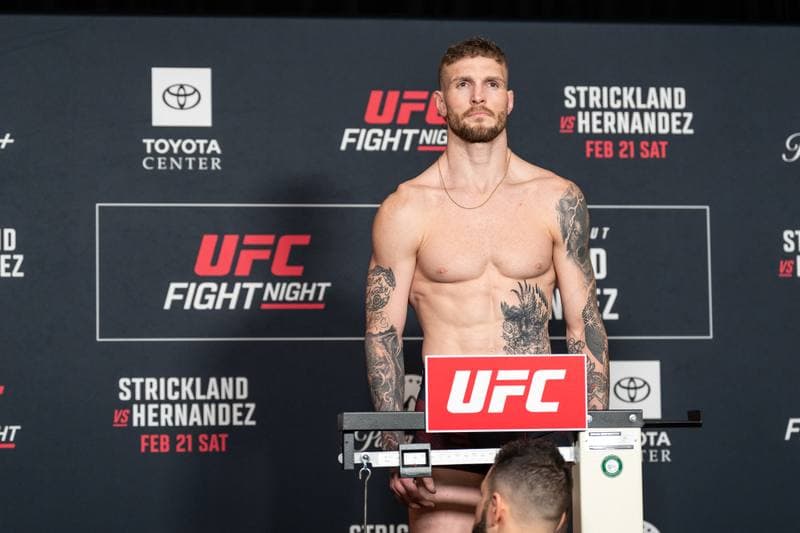 Mixed Martial Arts. UFC Fight Night. Official Weigh-In. 20.02.2026