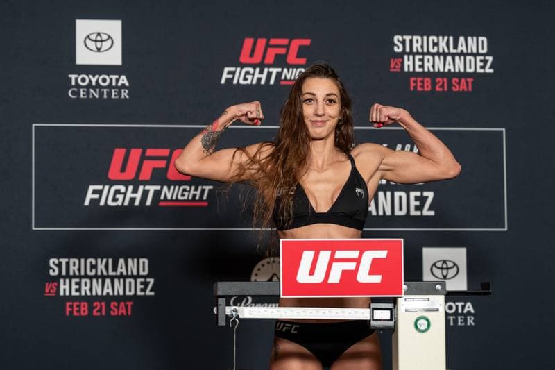 Mixed Martial Arts. UFC Fight Night. Official Weigh-In. 20.02.2026