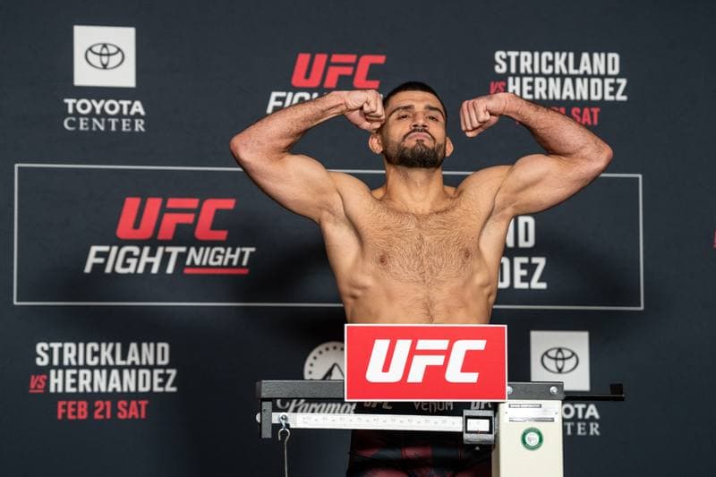 Mixed Martial Arts. UFC Fight Night. Official Weigh-In. 20.02.2026