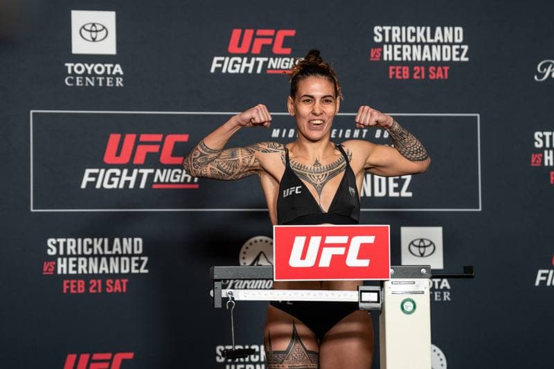 Mixed Martial Arts. UFC Fight Night. Official Weigh-In. 20.02.2026
