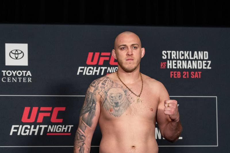Mixed Martial Arts. UFC Fight Night. Official Weigh-In. 20.02.2026