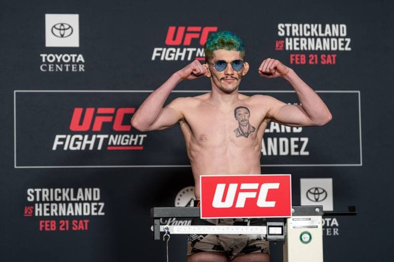Mixed Martial Arts. UFC Fight Night. Official Weigh-In. 20.02.2026