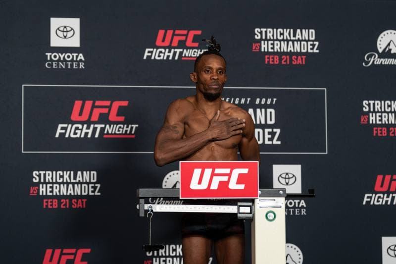 Mixed Martial Arts. UFC Fight Night. Official Weigh-In. 20.02.2026