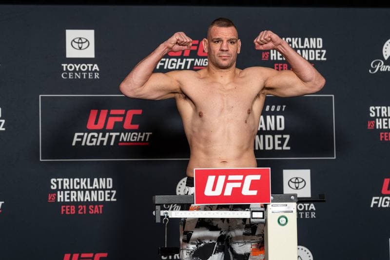 Mixed Martial Arts. UFC Fight Night. Official Weigh-In. 20.02.2026