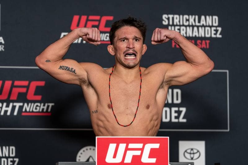Mixed Martial Arts. UFC Fight Night. Official Weigh-In. 20.02.2026