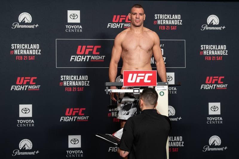 Mixed Martial Arts. UFC Fight Night. Official Weigh-In. 20.02.2026