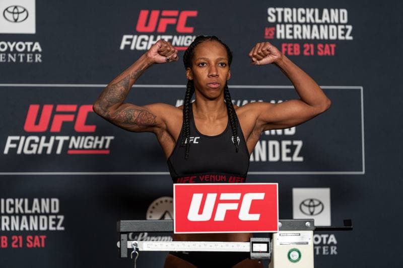 Mixed Martial Arts. UFC Fight Night. Official Weigh-In. 20.02.2026
