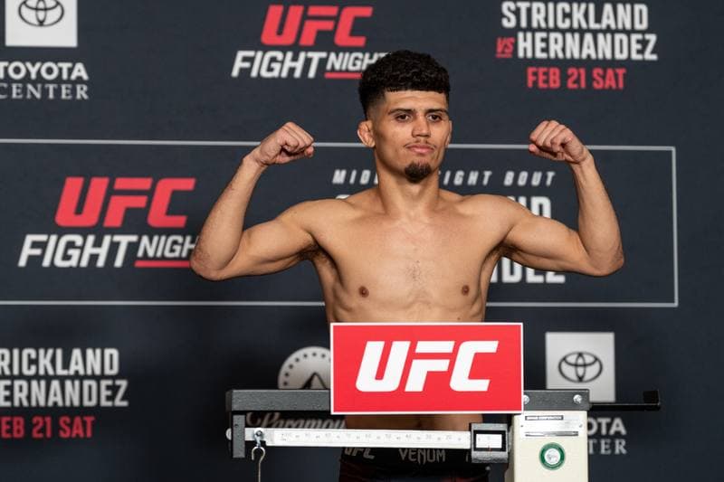 Mixed Martial Arts. UFC Fight Night. Official Weigh-In. 20.02.2026