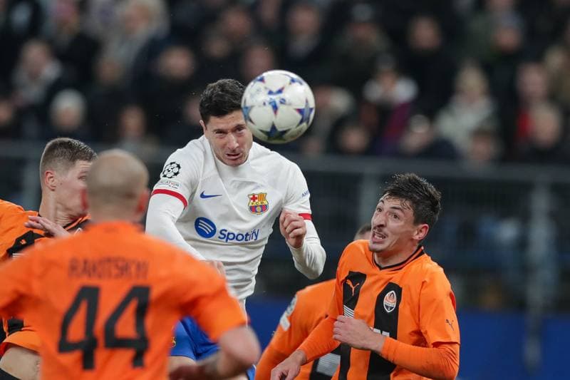 Football. UEFA Champions League. FC Shakhtar Donetsk - FC Barcelona. 07.11.2023