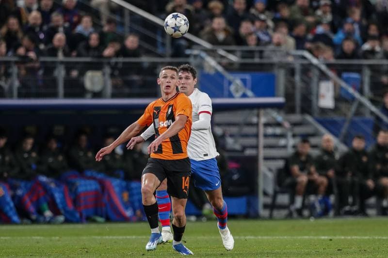 Football. UEFA Champions League. FC Shakhtar Donetsk - FC Barcelona. 07.11.2023