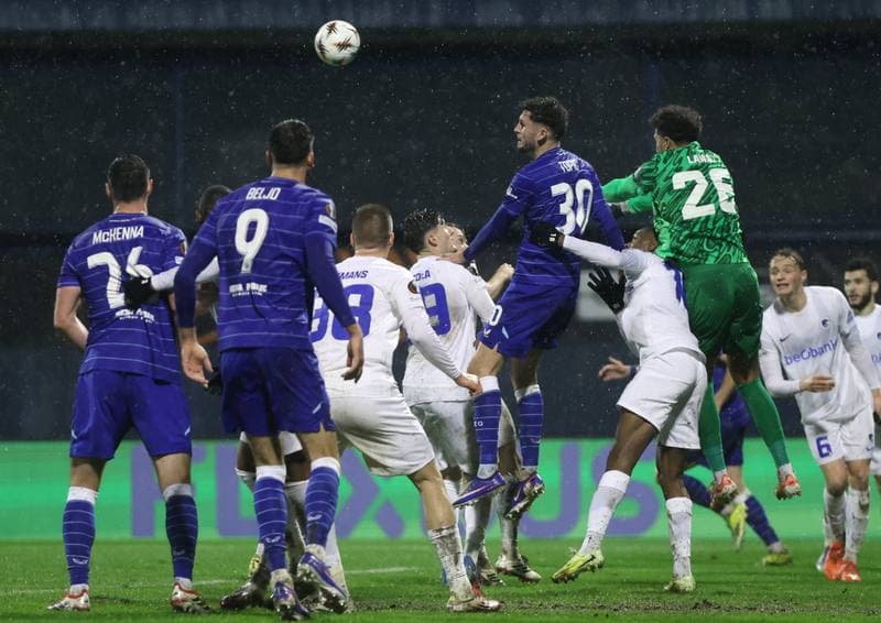 Football. UEFA Europa League. GNK Dinamo - KRC Genk. 19.02.2026