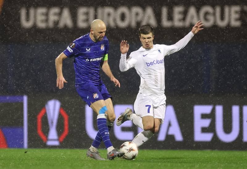 Football. UEFA Europa League. GNK Dinamo - KRC Genk. 19.02.2026