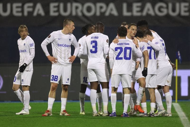 Football. UEFA Europa League. GNK Dinamo - KRC Genk. 19.02.2026
