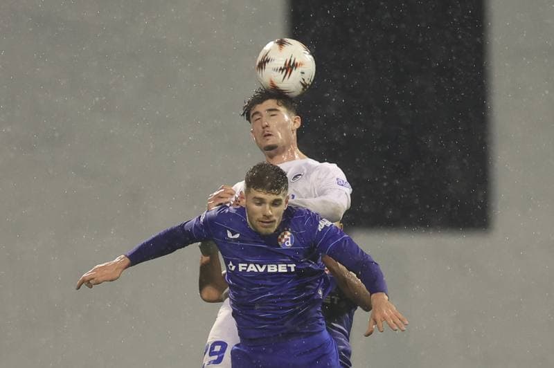 Football. UEFA Europa League. GNK Dinamo - KRC Genk. 19.02.2026