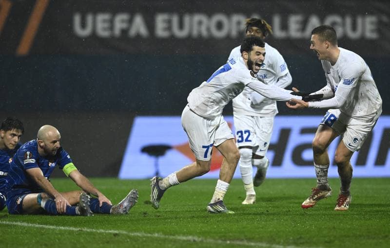 Football. UEFA Europa League. GNK Dinamo - KRC Genk. 19.02.2026