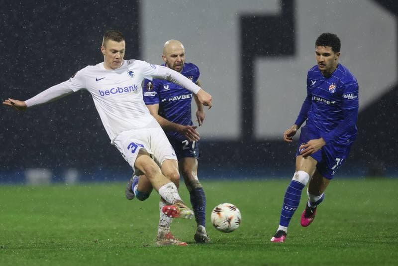 Football. UEFA Europa League. GNK Dinamo - KRC Genk. 19.02.2026