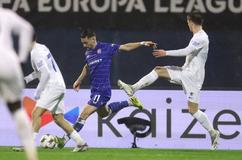 Football. UEFA Europa League. GNK Dinamo - KRC Genk. 19.02.2026