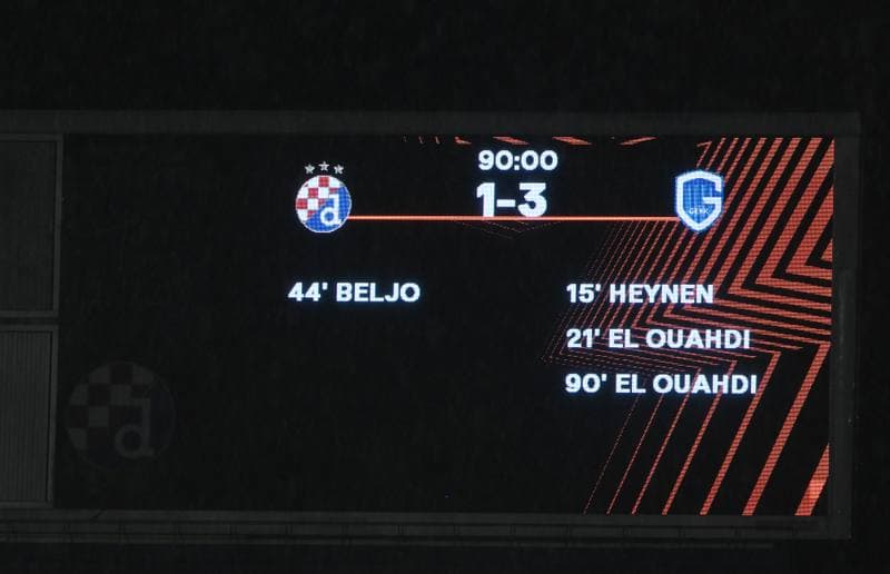 Football. UEFA Europa League. GNK Dinamo - KRC Genk. 19.02.2026