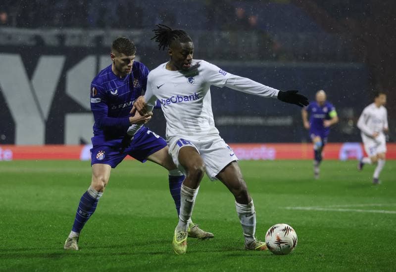 Football. UEFA Europa League. GNK Dinamo - KRC Genk. 19.02.2026