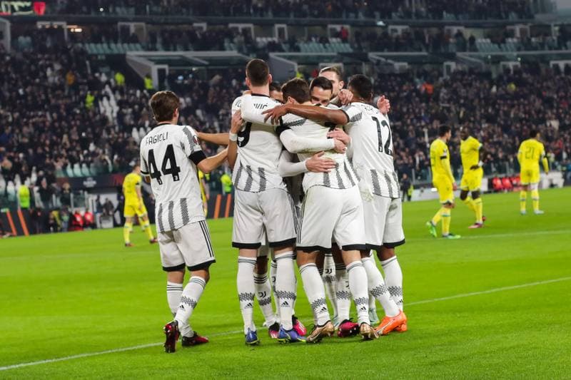 Football. UEFA Europa League. Juventus - FC Nantes. 16.02.2023