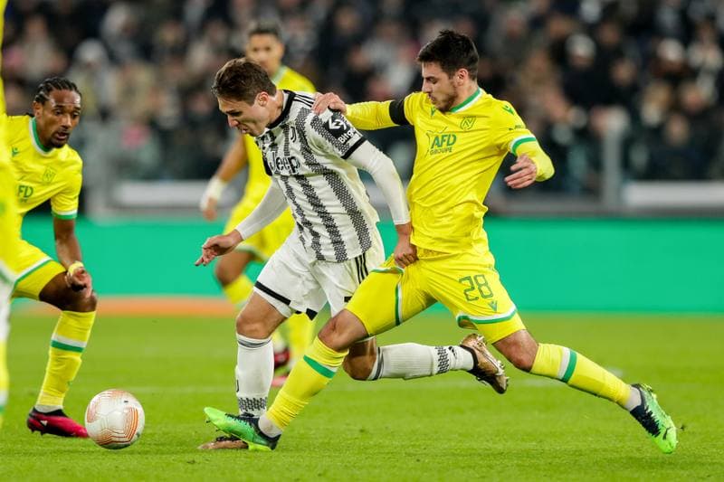 Football. UEFA Europa League. Juventus - FC Nantes. 16.02.2023