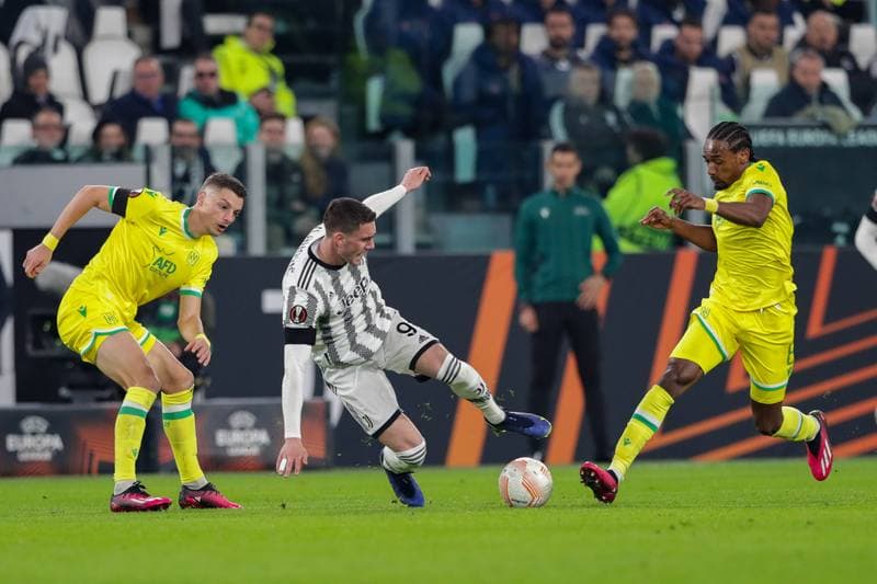 Football. UEFA Europa League. Juventus - FC Nantes. 16.02.2023